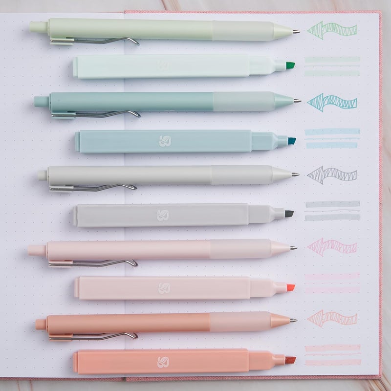 Believe - Aesthetic Highlighters and Gel Pens With Soft Ink And Tip, Bible Highlighters and Pens No Bleed, Dry Fast Easy to Hold, for Bible Journaling Planner School Supplies (Pastel) - Image 2